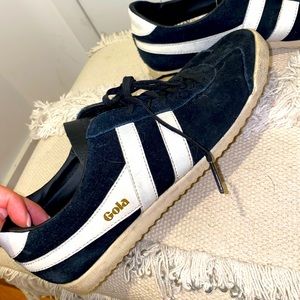 Gola black suede sneakers